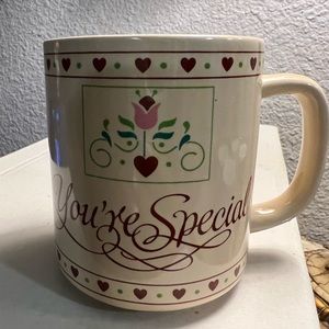 Vintage Coffee Mug - "You're Special" Paula Company 87,hearts & Rose Prints